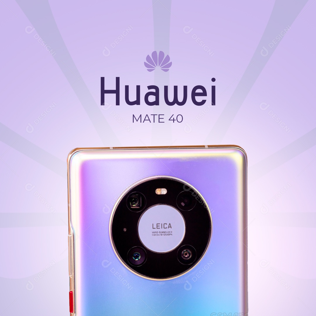 Loja de Eletrônicos Huawei MATE 40 Smartphone Social Media PSD Editável