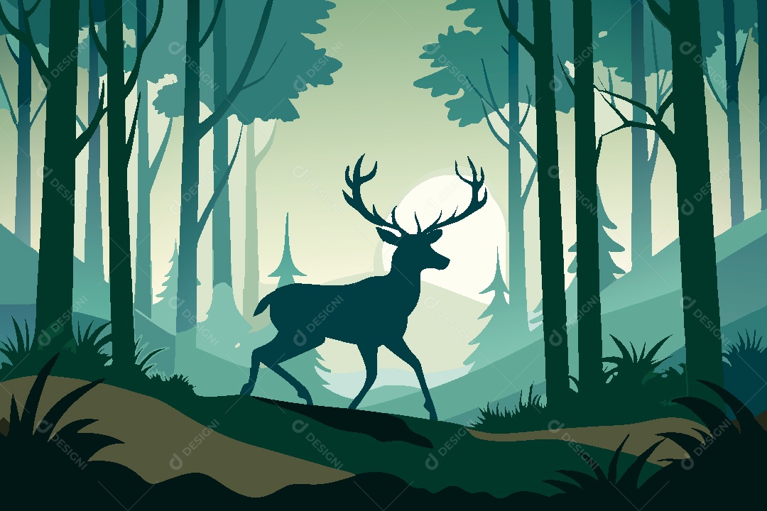 Silhueta de Servo Ilustração Vetor EPS