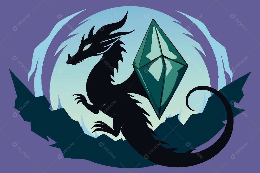 Dragão Ilustração Vetor EPS