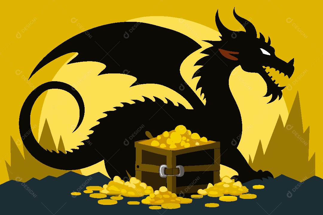 Dragão Ilustração Vetor EPS