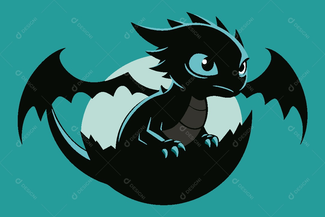 Dragão Ilustração Vetor EPS