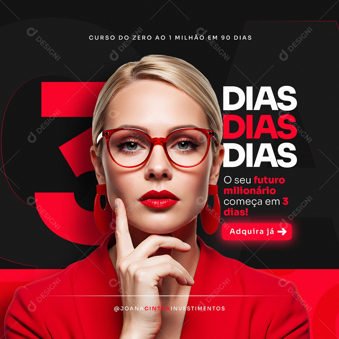 Lançamento Infoproduto Adquira Já Social Media PSD Editável