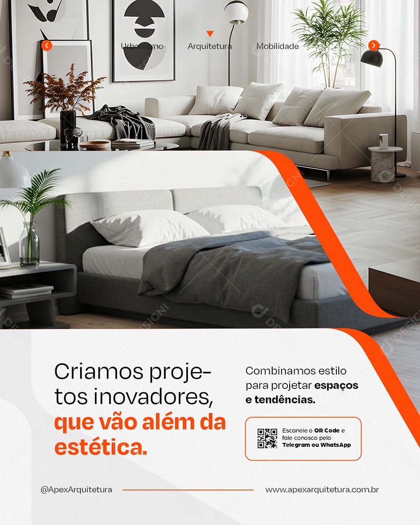 Arquiteto Criamos Projetos Inovadores Social Media PSD Editável