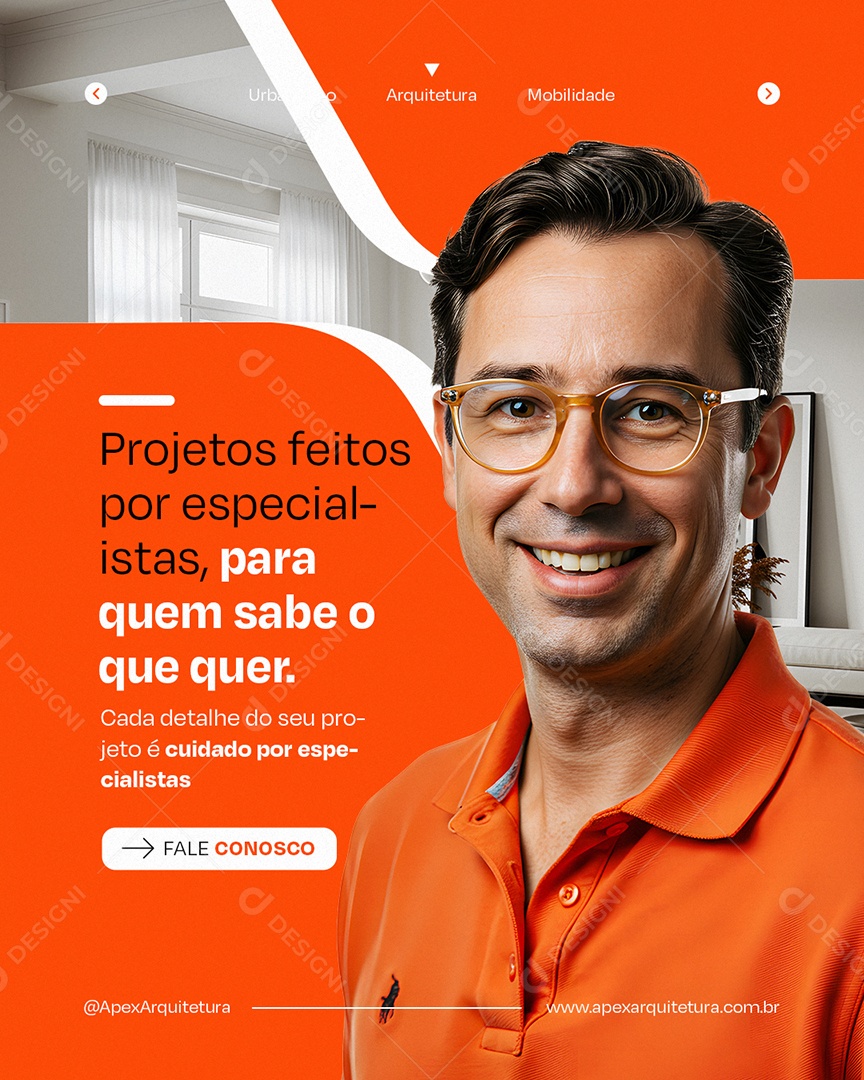 Arquiteto Projetos Feitos por Especialistas Social Media PSD Editável