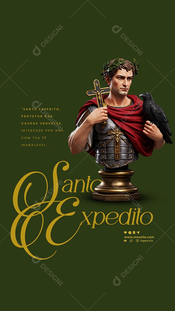 Story Dia De Santo Expedito 19 De Abril Social Media PSD Editável