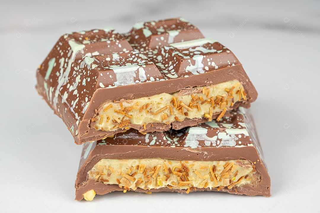 Barra de chocolate com pistache