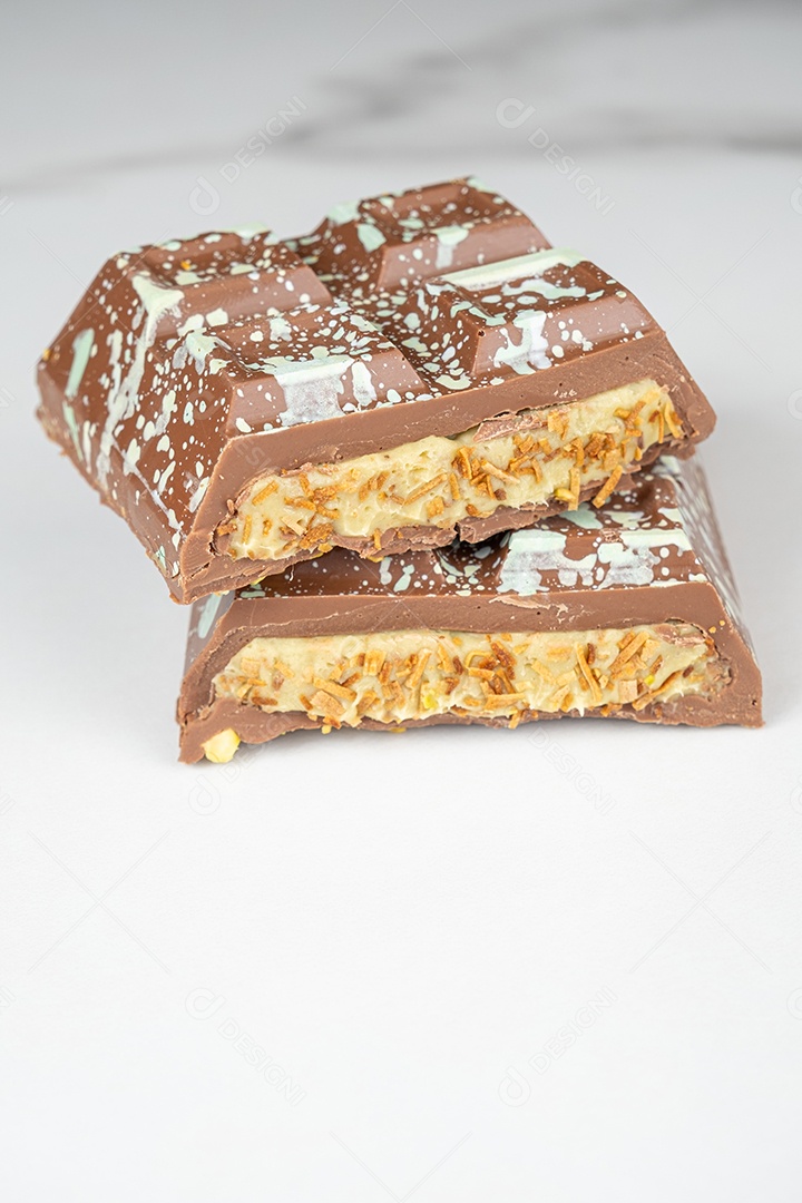 Barra de chocolate com pistache