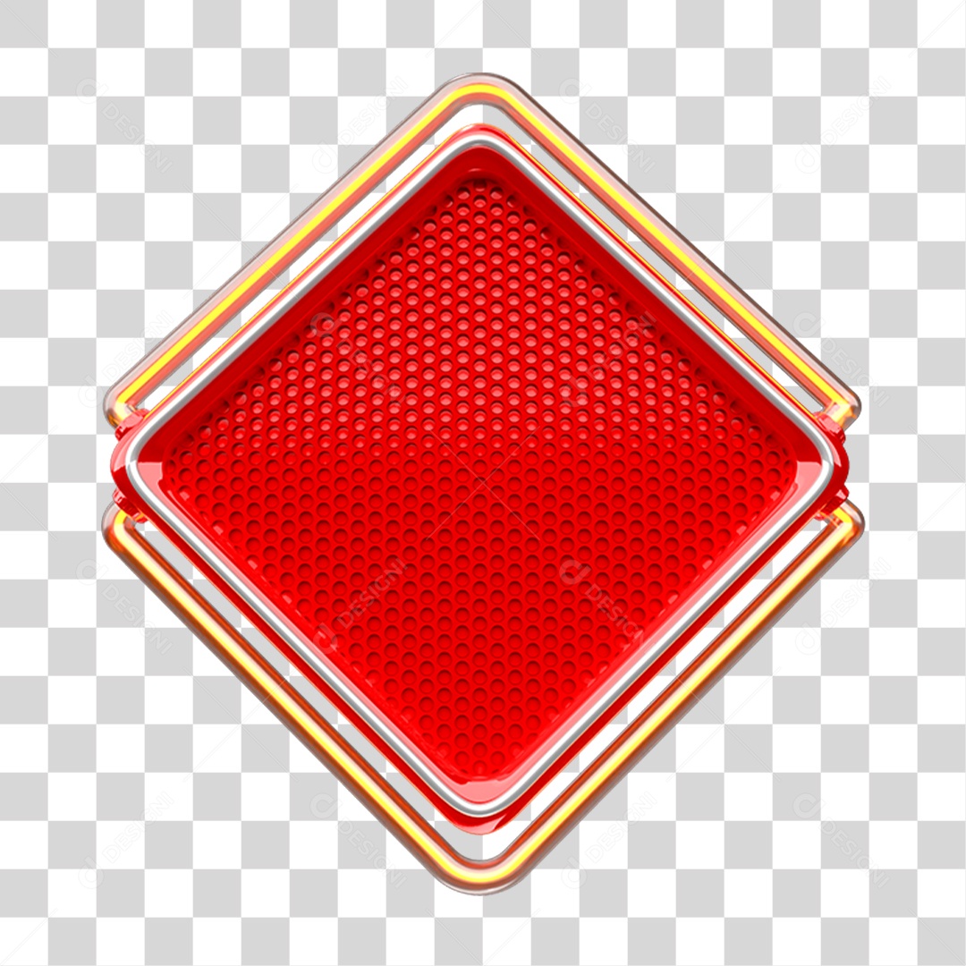 Painel de Metal com Neon PNG Transparente