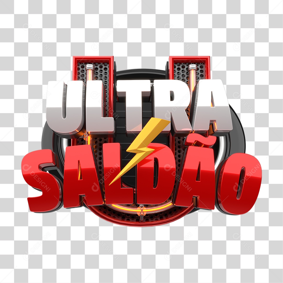 Selo 3D Ultra Saldão PNG Transparente