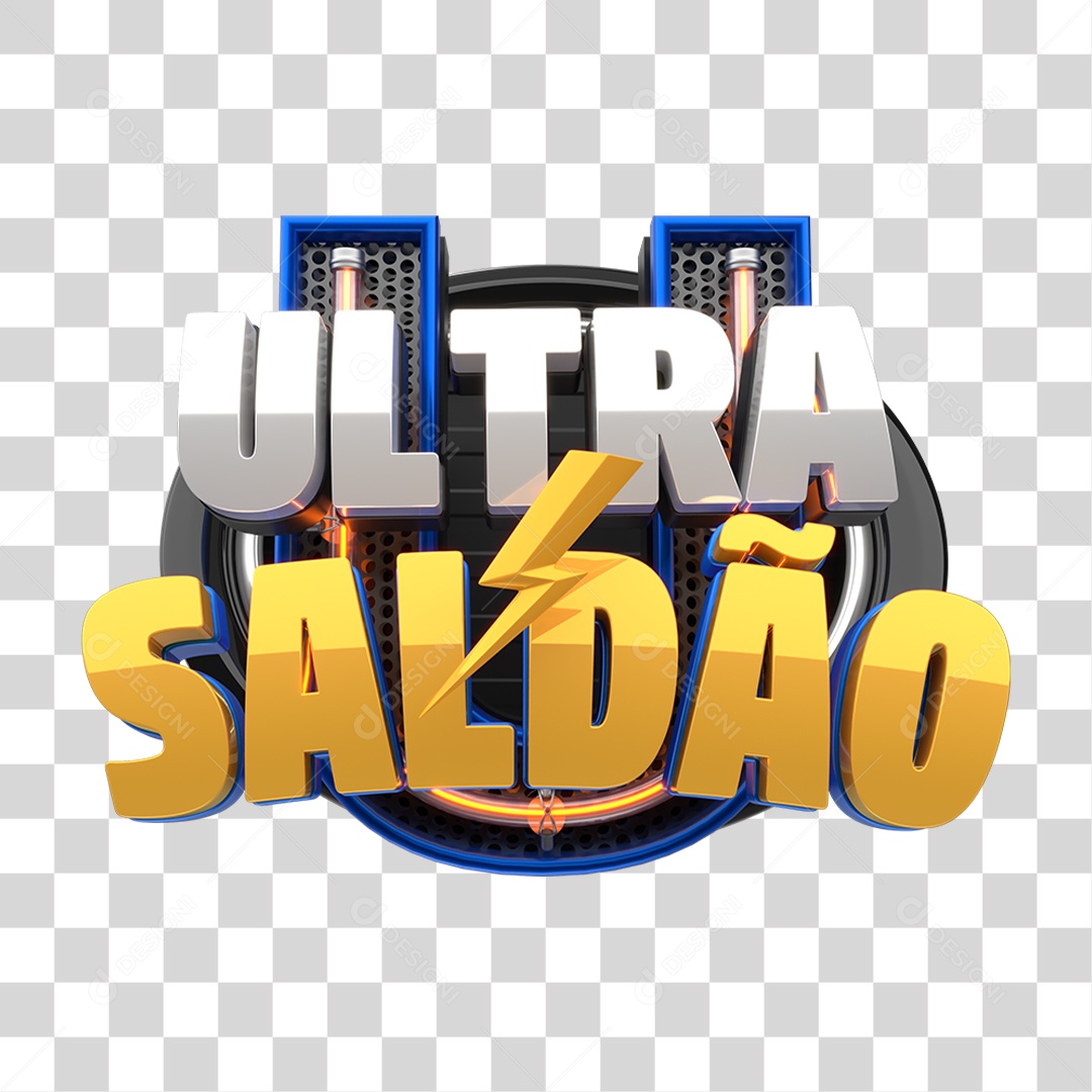 Selo 3D Ultra Saldão PNG Transparente