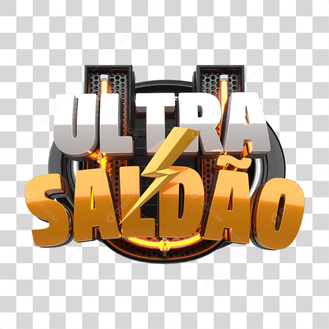 Selo 3D Ultra Saldão PNG Transparente