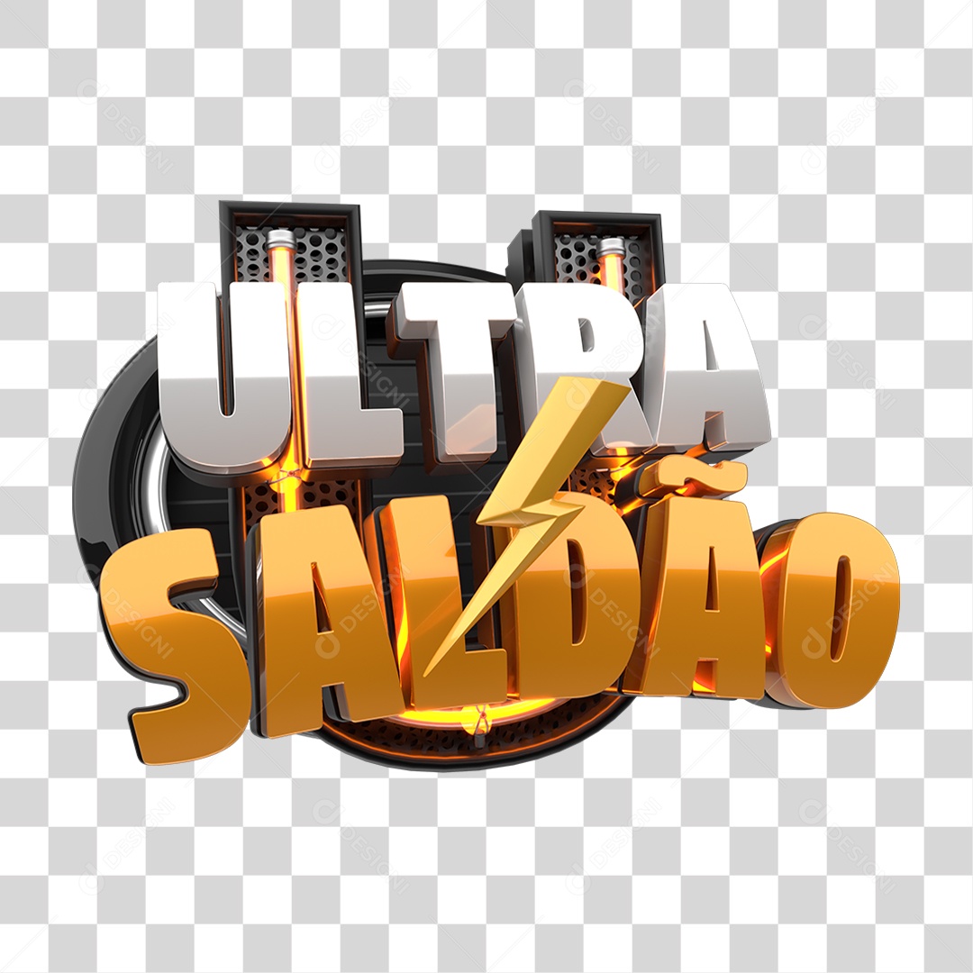 Selo 3D Ultra Saldão PNG Transparente