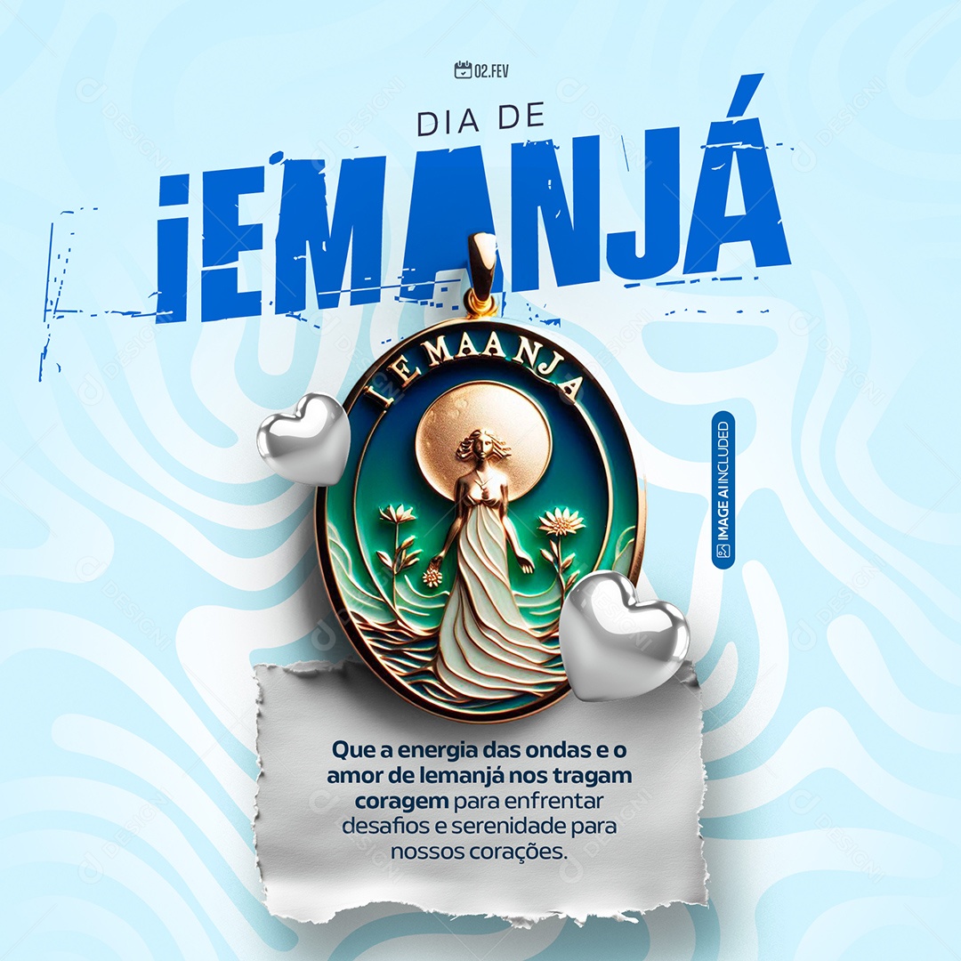 Dia de Iemanjá Social Media PSD Editável