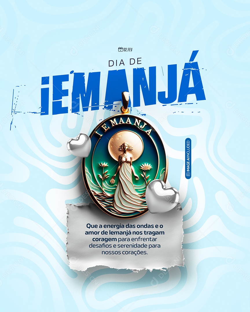 Dia de Iemanjá Social Media PSD Editável