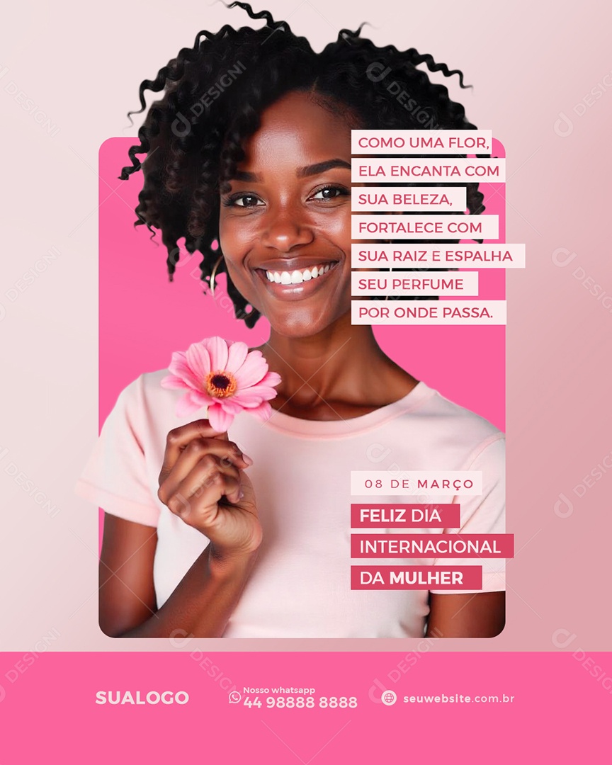 Dia Internacional Das Mulheres 08 de Março Social Media PSD Editável