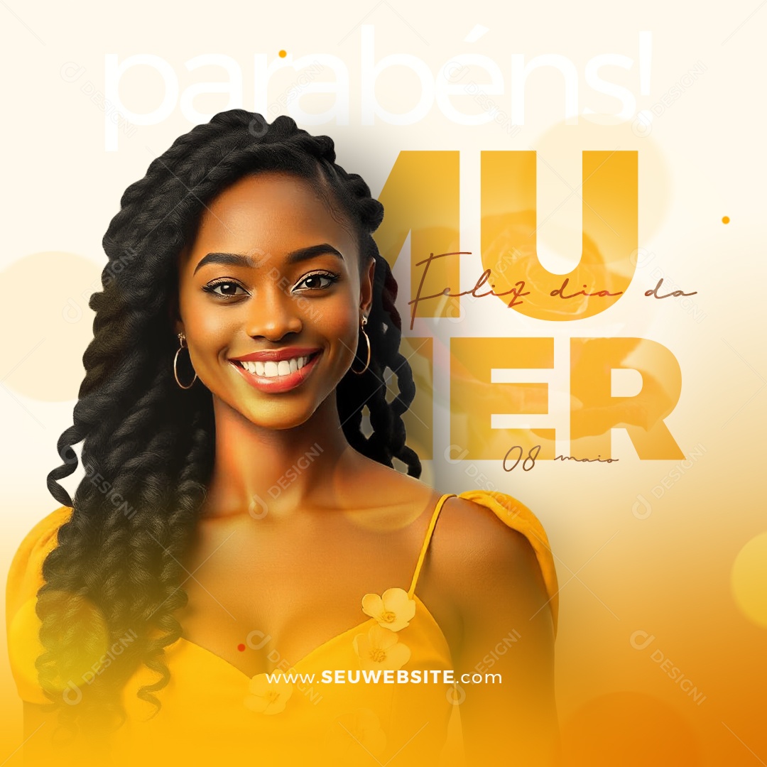 Dia Internacional Das Mulheres 08 de Março Social Media PSD Editável