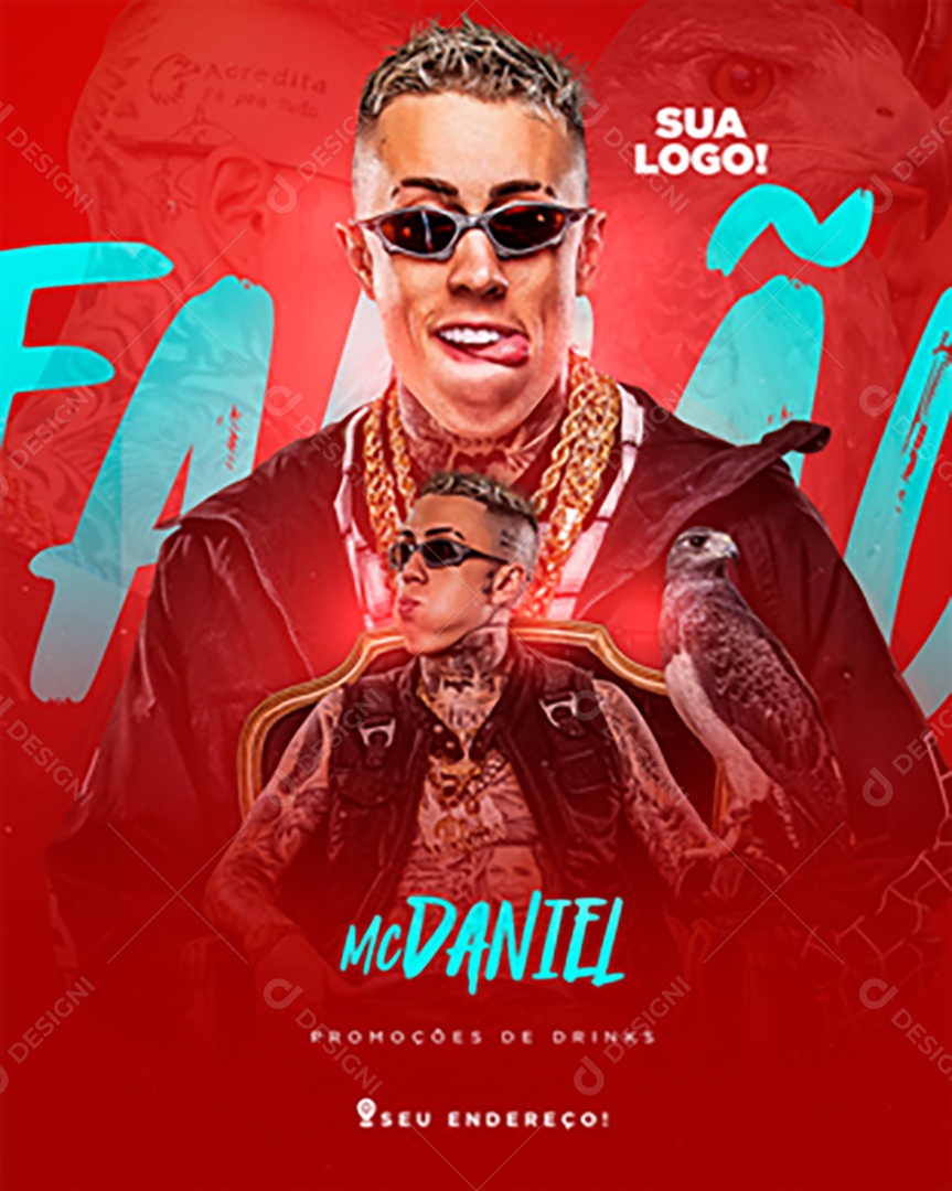 Feed Flyer Mc Daniel Social Media PSD Editável