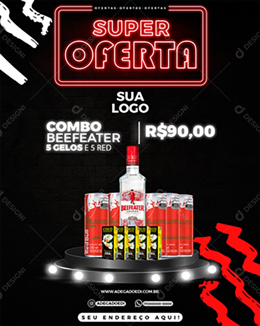 Feed Super Ofertas Social Media PSD Editável