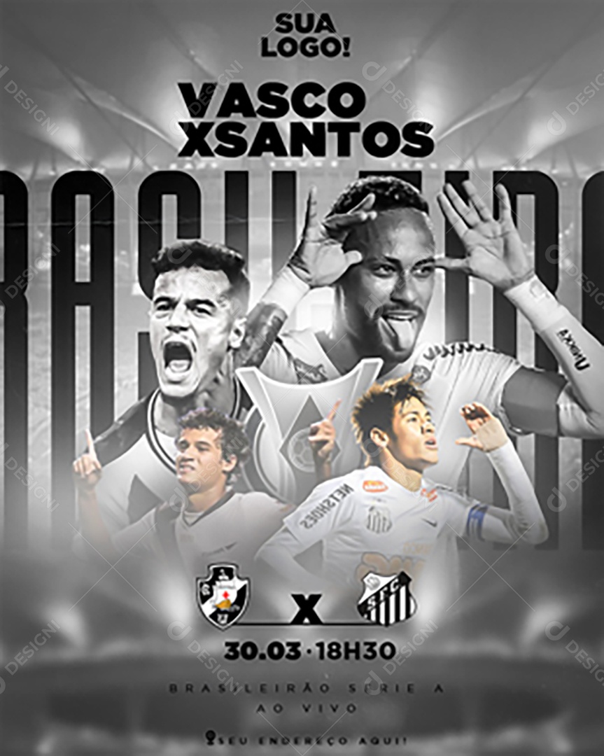 Feed Flyer Jogo De Futebol Social Mídia PSD Editável