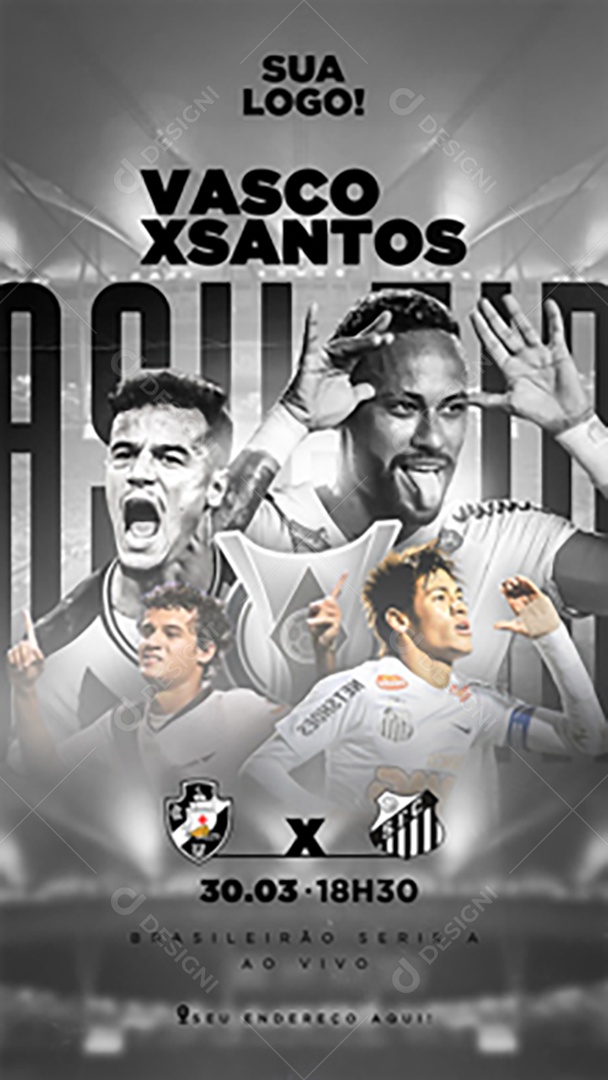 Story Flyer Jogo De Futebol Social Mídia PSD Editável