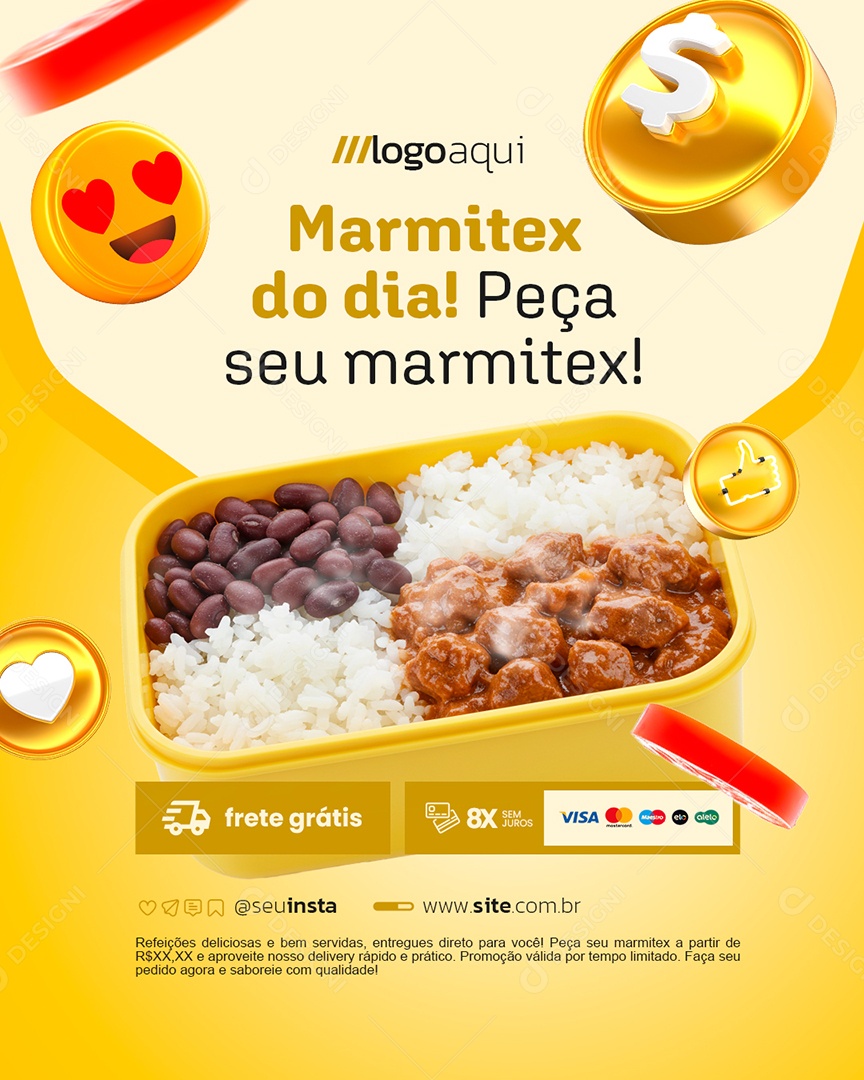 Marmitex do Dia Social Media PSD Editável