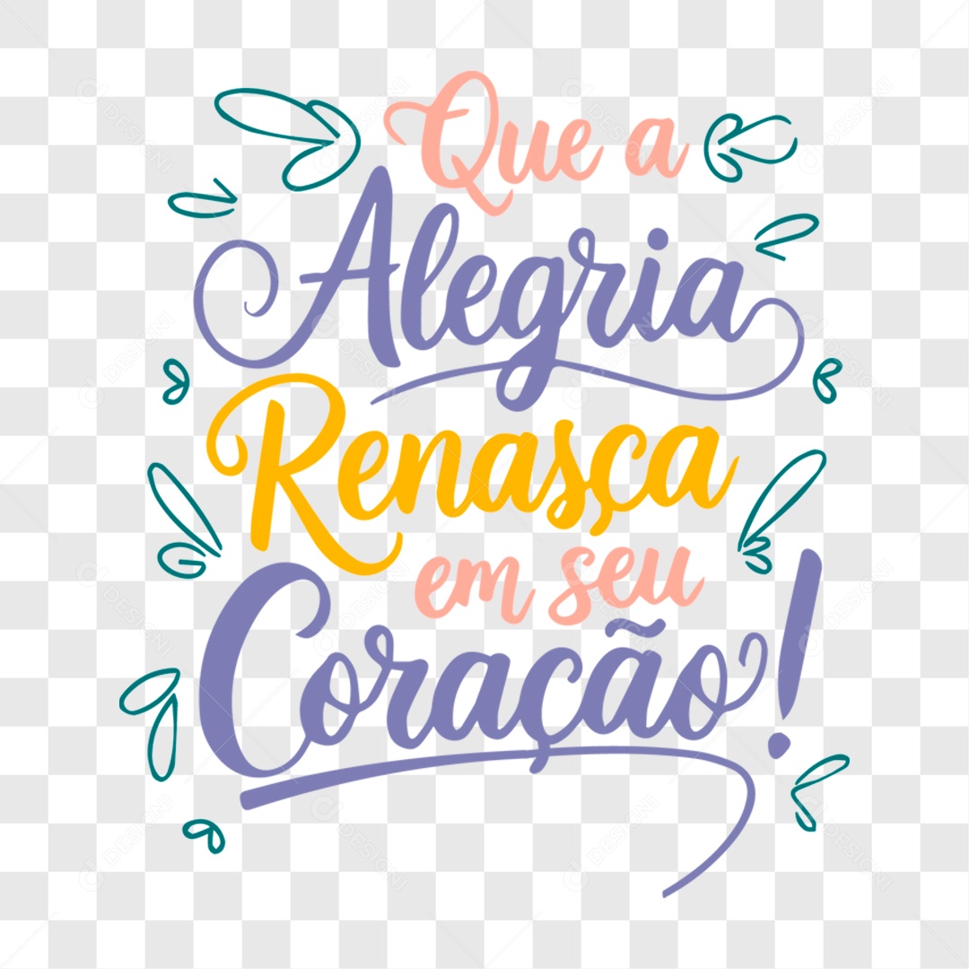 Lettering Feliz Páscoa EPS + PNG