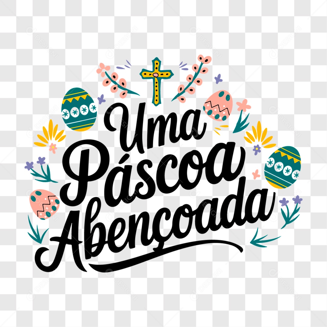 Lettering Páscoa EPS + PNG