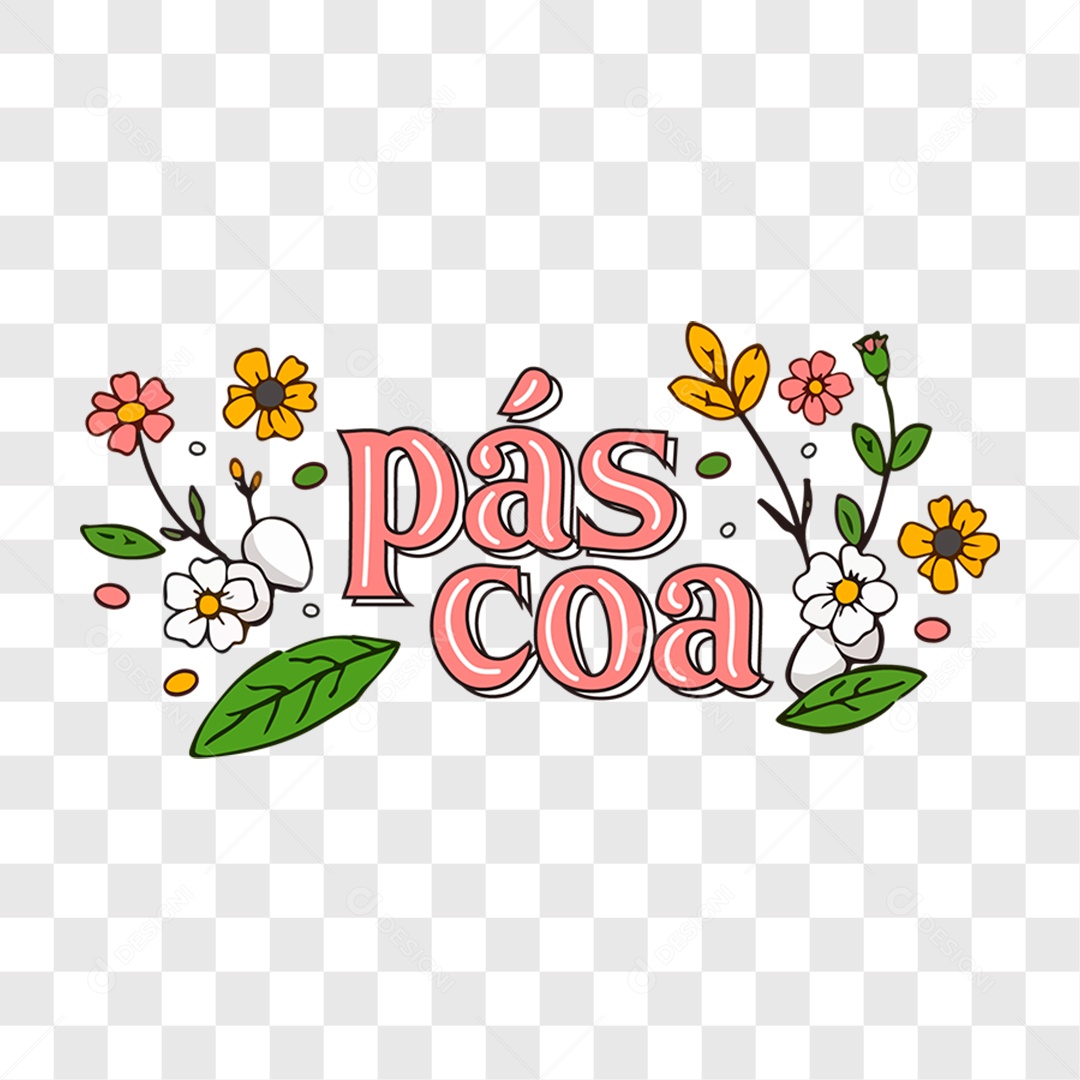 Lettering Páscoa EPS + PNG