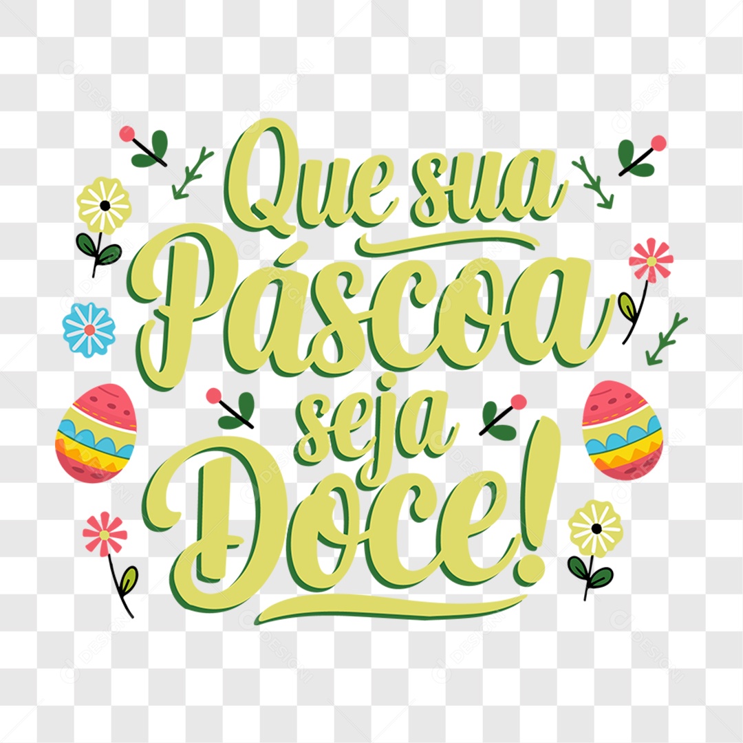 Lettering Páscoa EPS + PNG