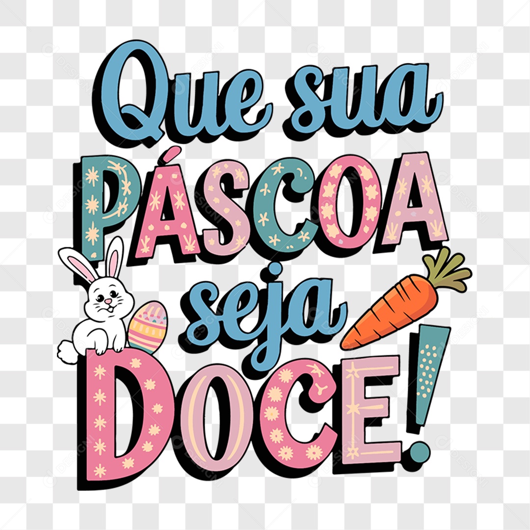 Lettering Páscoa EPS + PNG