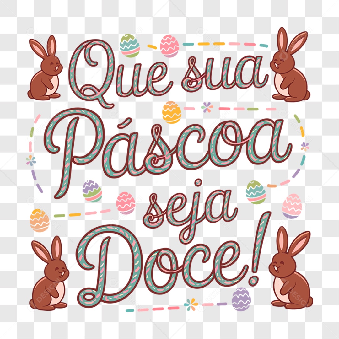 Lettering Páscoa EPS + PNG