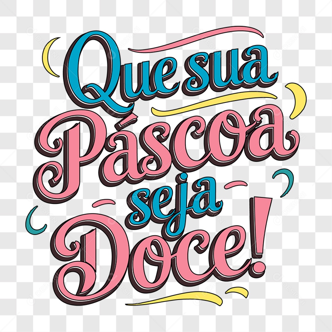 Lettering Páscoa EPS + PNG