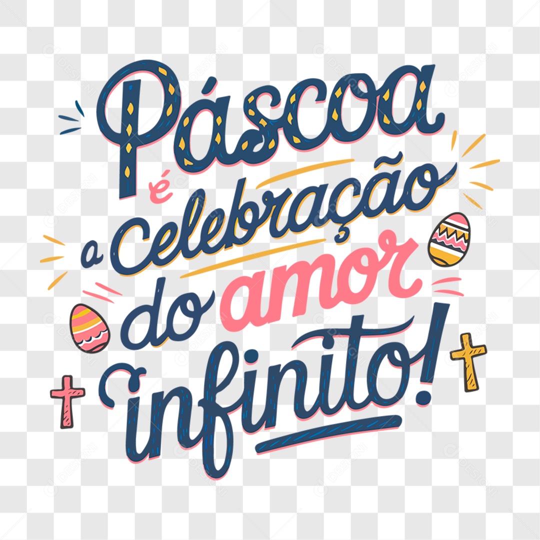 Lettering Páscoa EPS + PNG