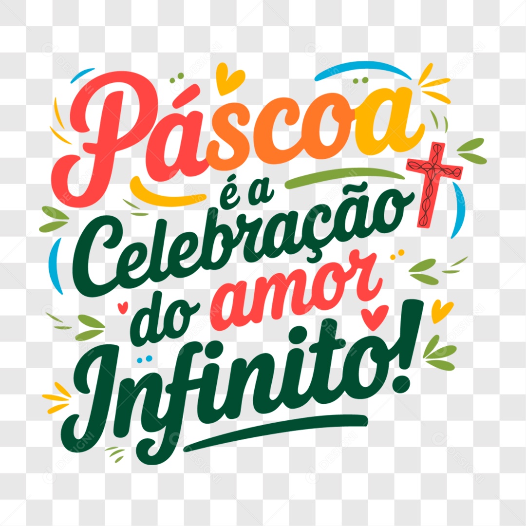 Lettering Páscoa EPS + PNG