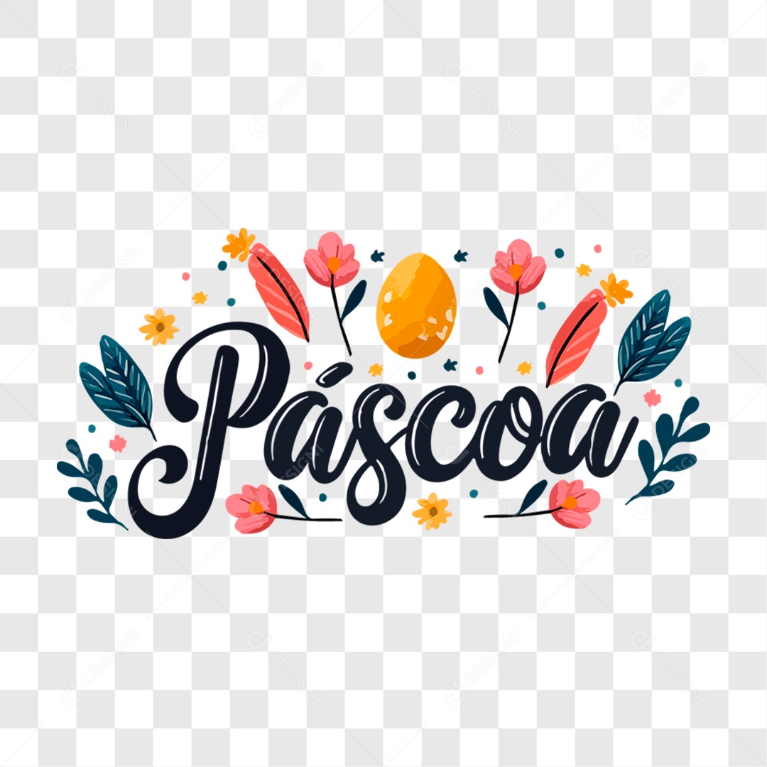Lettering Páscoa EPS + PNG