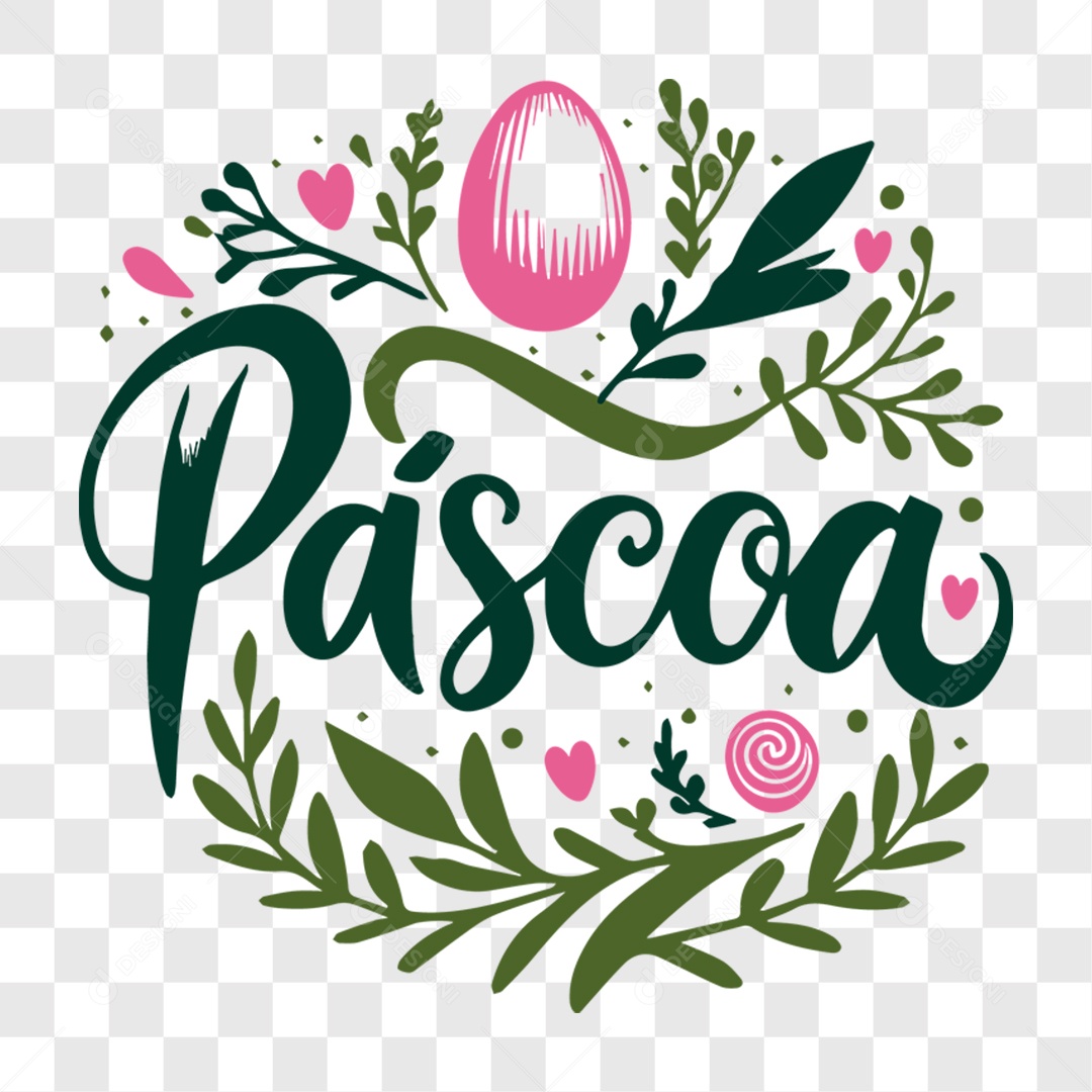Lettering Páscoa EPS + PNG