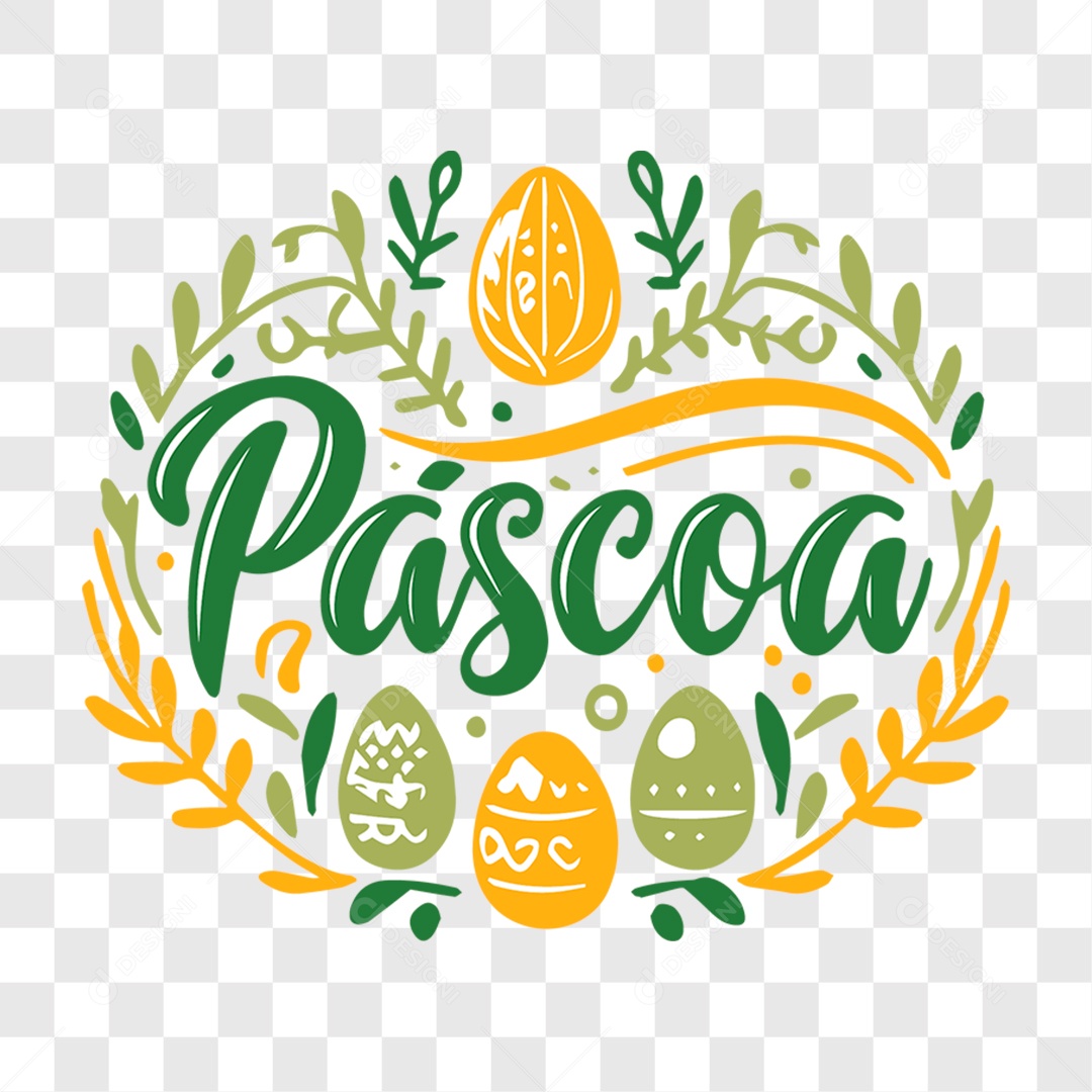 Lettering Páscoa EPS + PNG