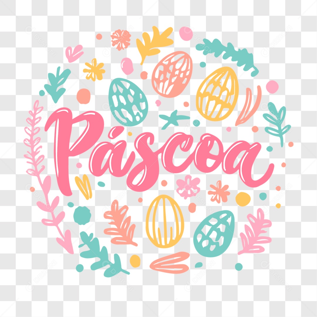 Lettering Páscoa EPS + PNG