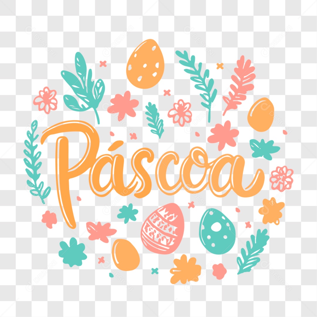 Lettering Páscoa EPS + PNG