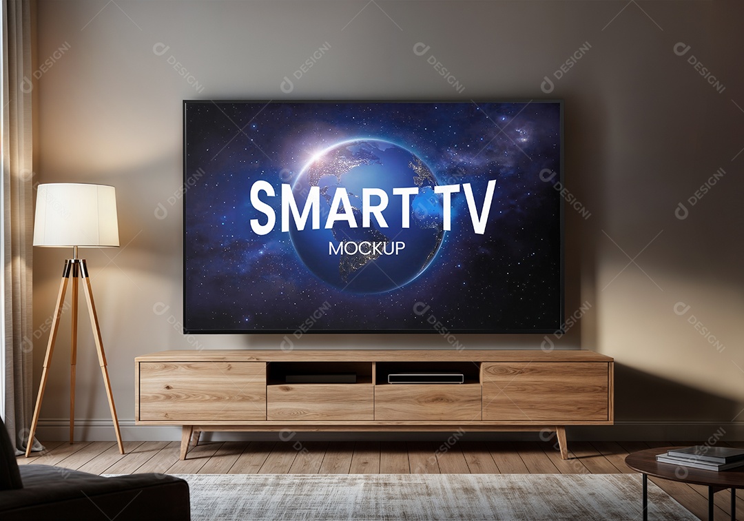 Mockup Televisão Smart PSD Editável