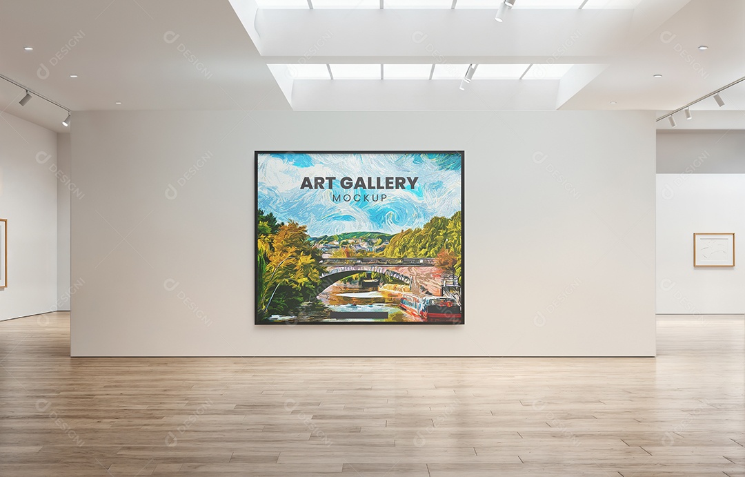 Mockup Galeria de Arte PSD Editável