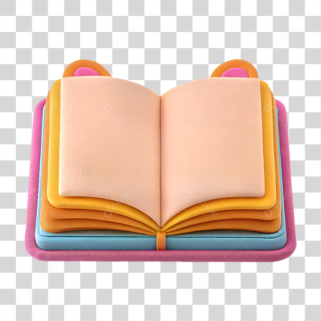 Livro Infantil de Feltro PNG Transparente