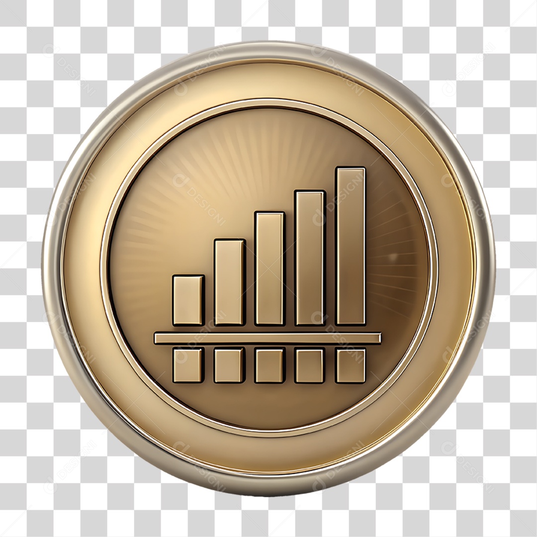 Placa com Gráfico de Finanças PNG Transparente