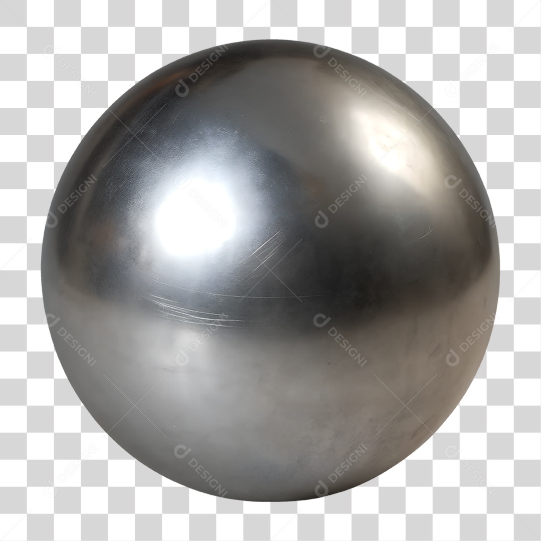 Esfera de Aço PNG Transparente
