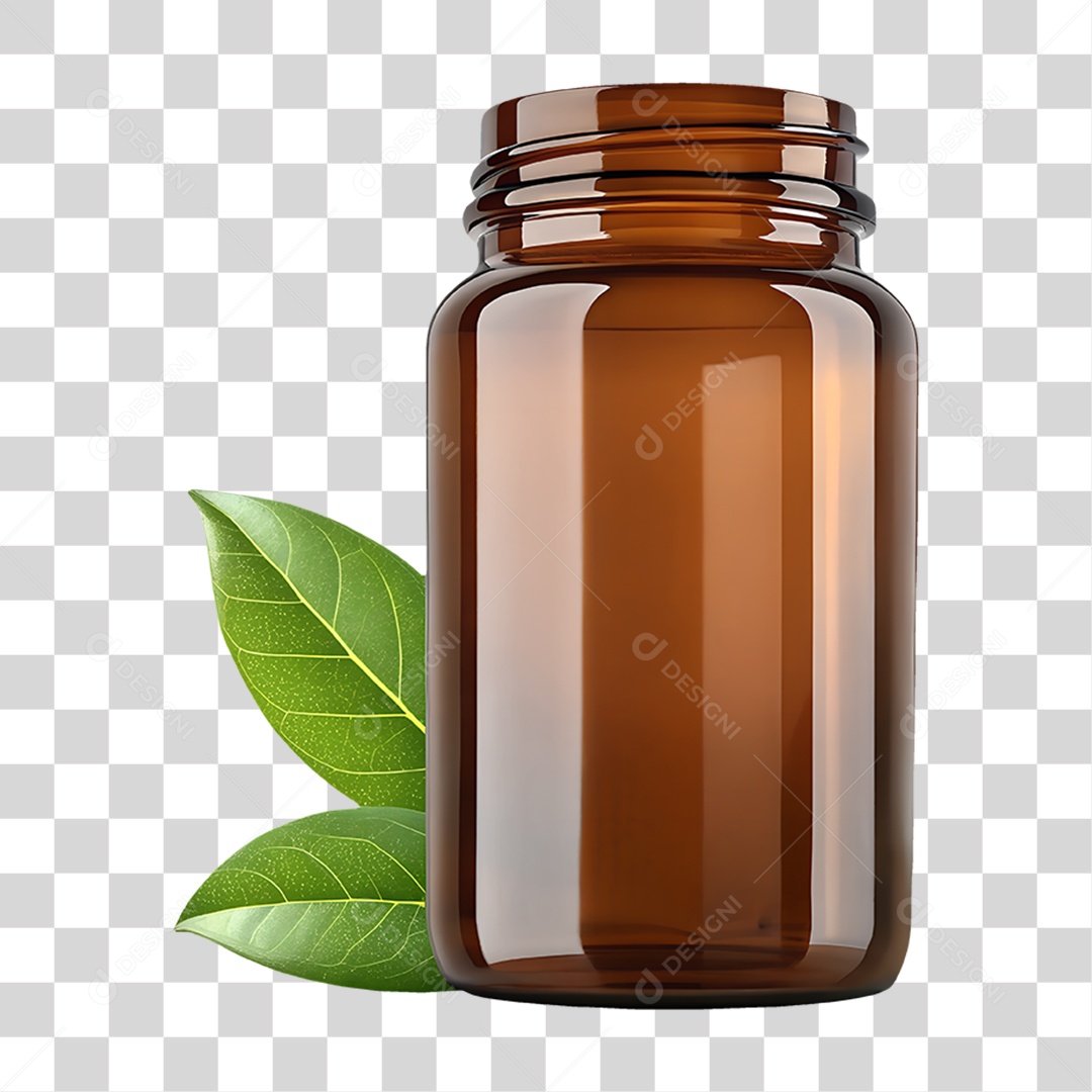 Frasco de Vidro PNG Transparente