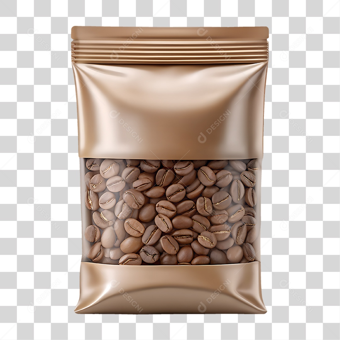 Pacote de Grãos de Café PNG Transparente