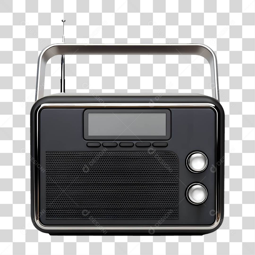 Rádio de Pilha PNG Transparente