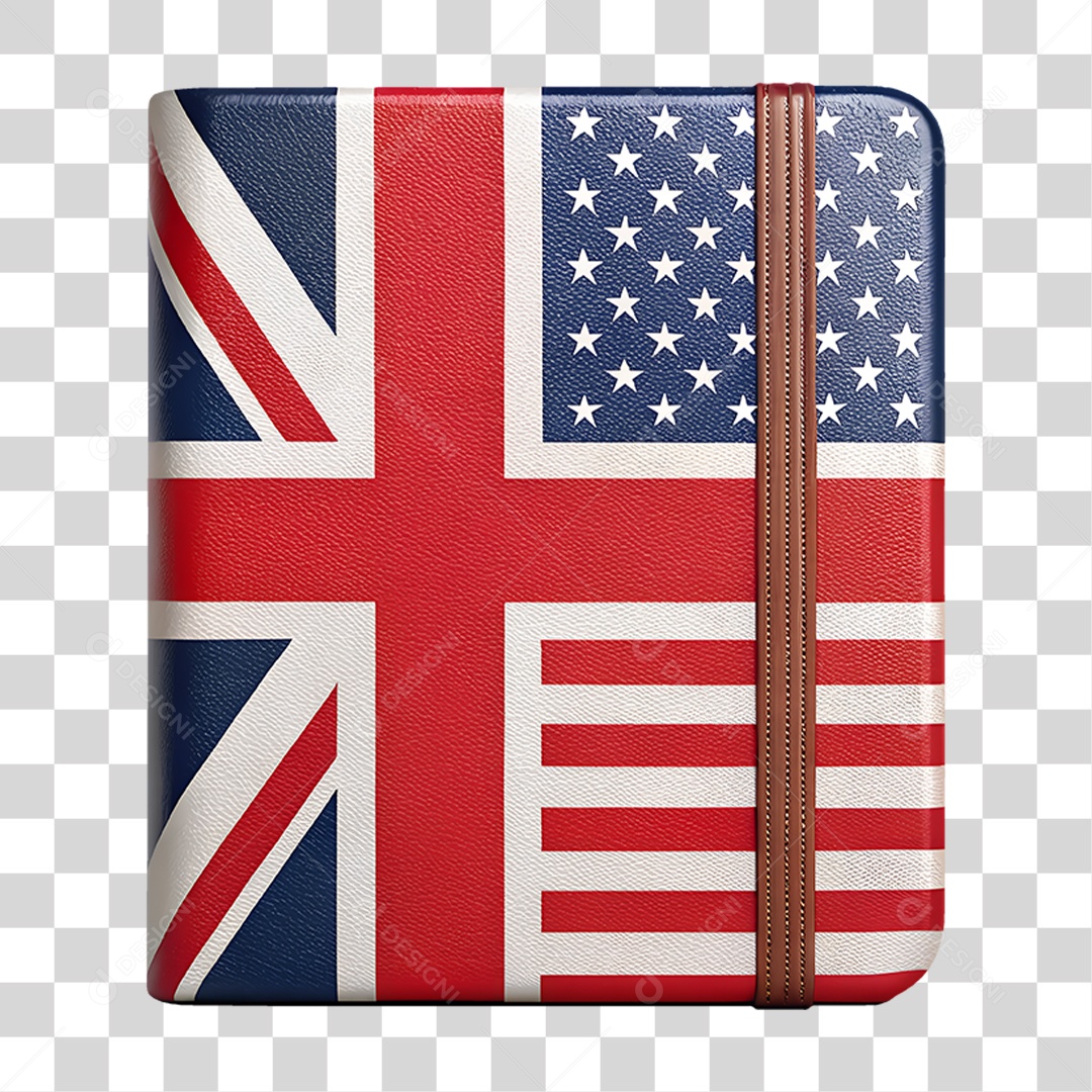 Caderno de Inglês PNG Transparente