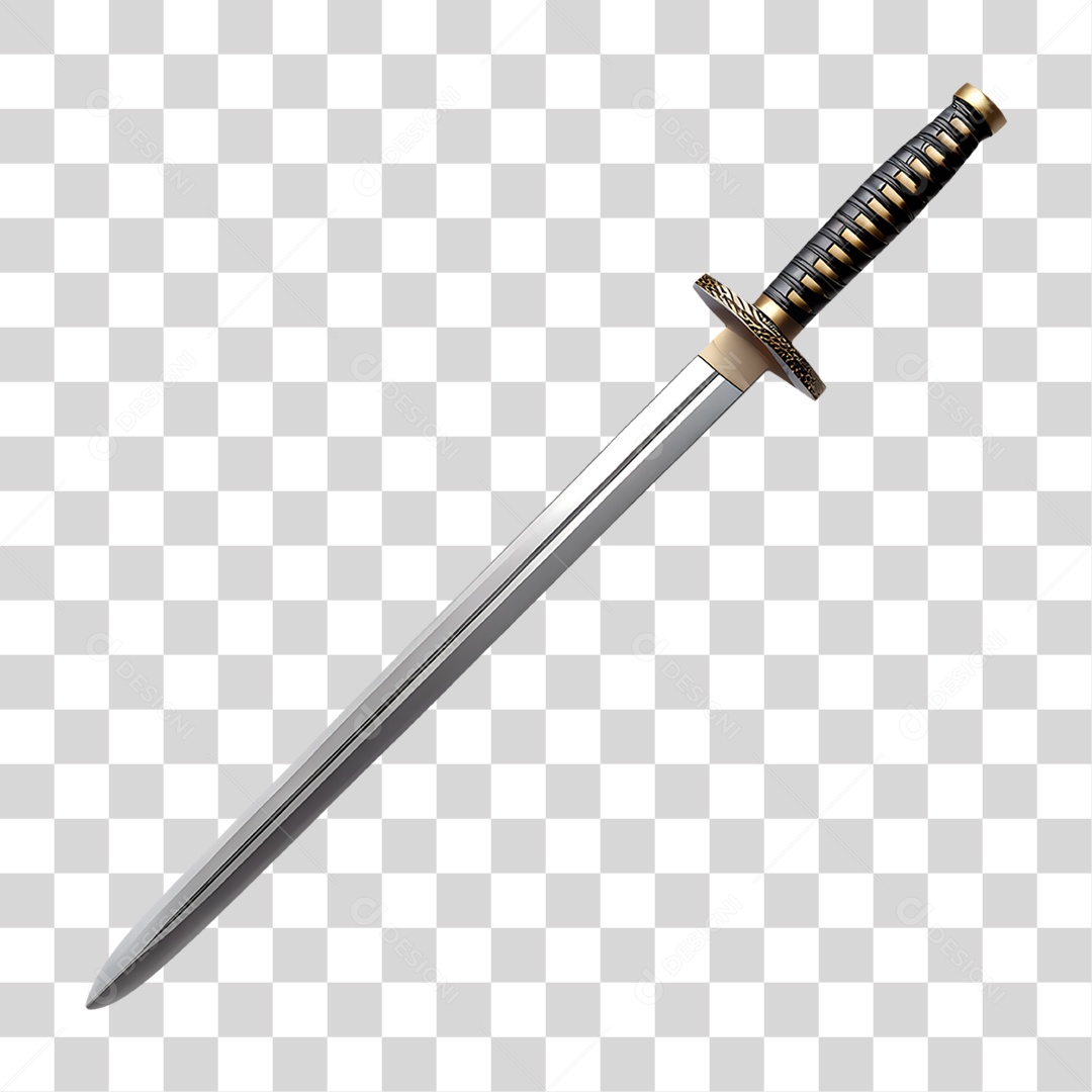 Espada de Samurai PNG Transparente