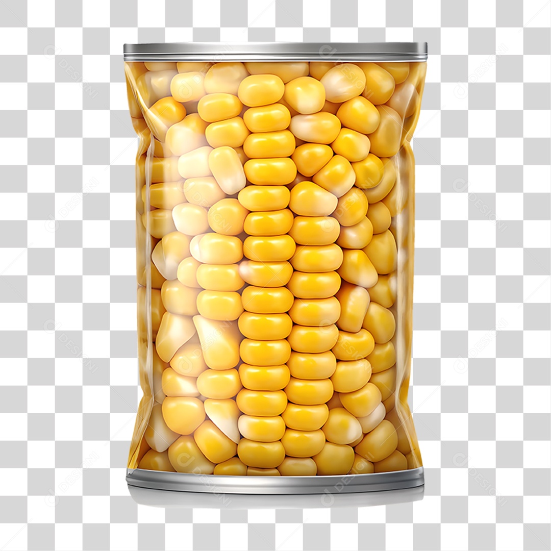 Pacote de Milho em Conserva PNG Transparente